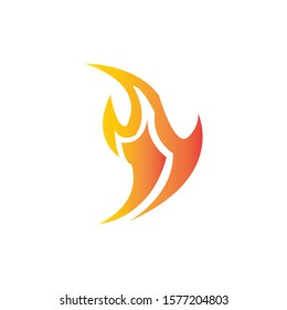 Fire flame vector illustration design template - Vector