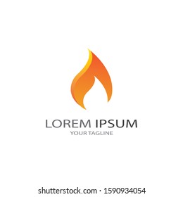 Fire flame vector illustration design template
