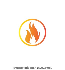 Fire flame vector illustration design template