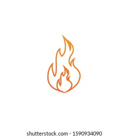 Fire flame vector illustration design template