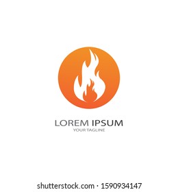 Fire flame vector illustration design template