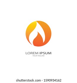 Fire flame vector illustration design template