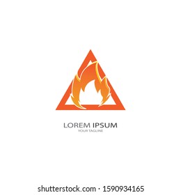 Fire flame vector illustration design template
