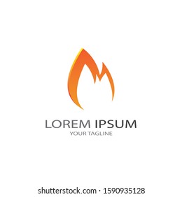 Fire flame vector illustration design template