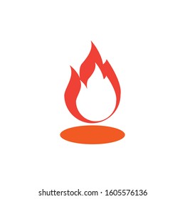 Fire flame vector illustration design template