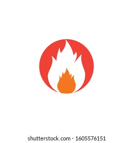 Fire flame vector illustration design template