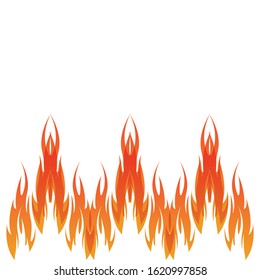 Fire flame vector illustration design template