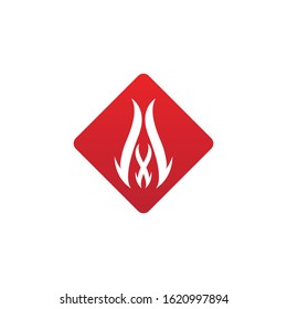 Fire flame vector illustration design template