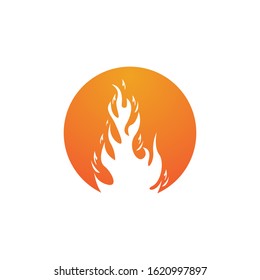 Fire flame vector illustration design template