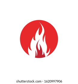 Fire flame vector illustration design template