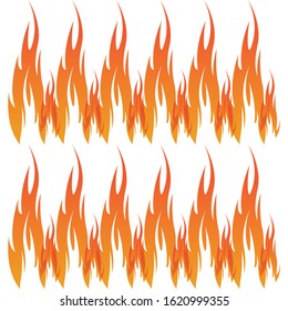 Fire flame vector illustration design template