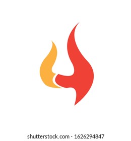 Fire flame vector illustration design template - Vector