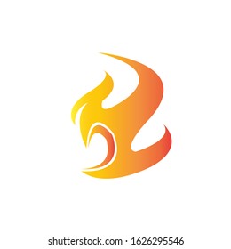 Fire flame vector illustration design template - Vector