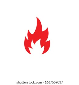 Fire flame  vector illustration design template