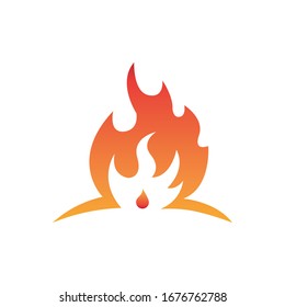 Fire flame vector illustration design template