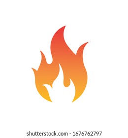 Fire flame vector illustration design template