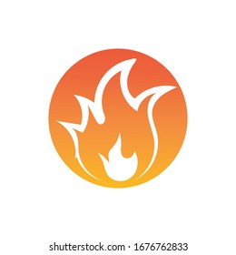 Fire flame vector illustration design template