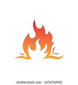 Fire flame vector illustration design template
