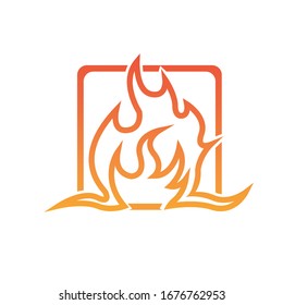 Fire flame vector illustration design template