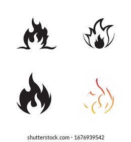 Fire flame vector illustration design template