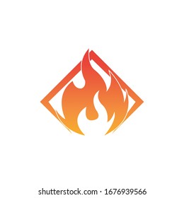 Fire flame vector illustration design template