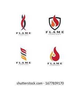 Fire flame vector illustration design template