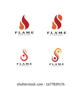 Design-Vektorillustration für Brandflamme