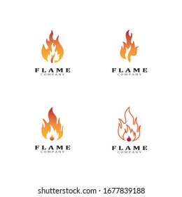 Fire flame vector illustration design template