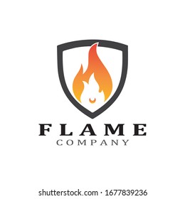 Fire flame vector illustration design template