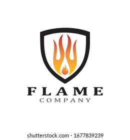 Fire flame vector illustration design template