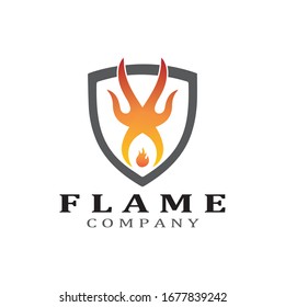Fire flame vector illustration design template