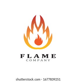 Fire flame vector illustration design template