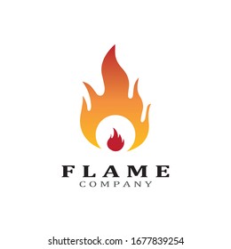 Fire flame vector illustration design template