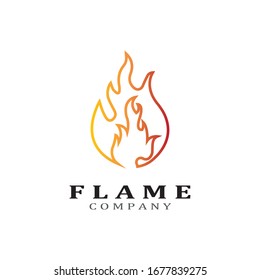 Design-Vektorillustration für Brandflamme