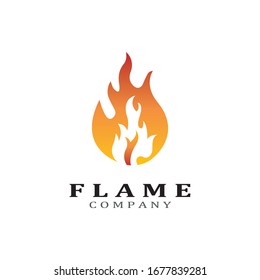 Fire flame vector illustration design template