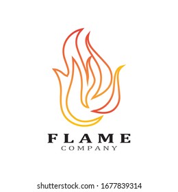 Fire flame vector illustration design template