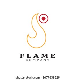 Design-Vektorillustration für Brandflamme