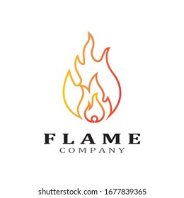 Fire flame vector illustration design template