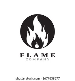 Fire flame vector illustration design template