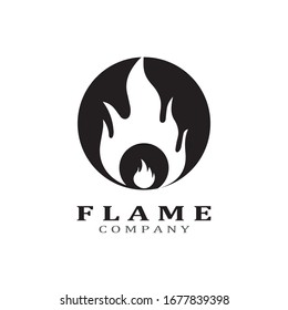 Fire flame vector illustration design template