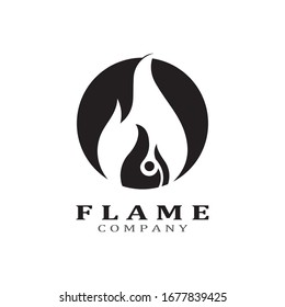 Fire flame vector illustration design template