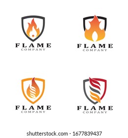 Fire flame vector illustration design template