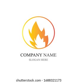 Fire flame vector illustration design template