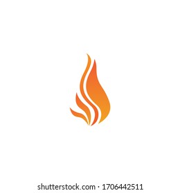 Plantilla de diseño de ilustración vectorial de llama de fuego