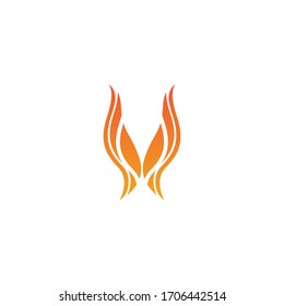 Plantilla de diseño de ilustración vectorial de llama de fuego
