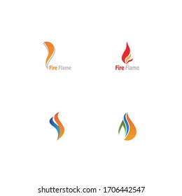 Fire flame vector illustration design template