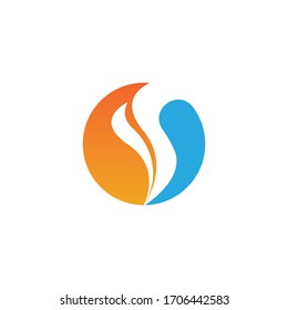 Fire flame vector illustration design template