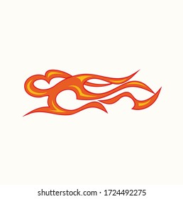 fire flame vector illustration design tempalte