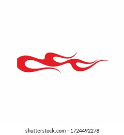 fire flame vector illustration design tempalte