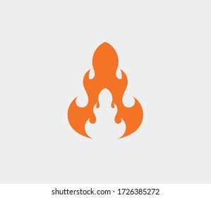 Fire flame vector illustration design template